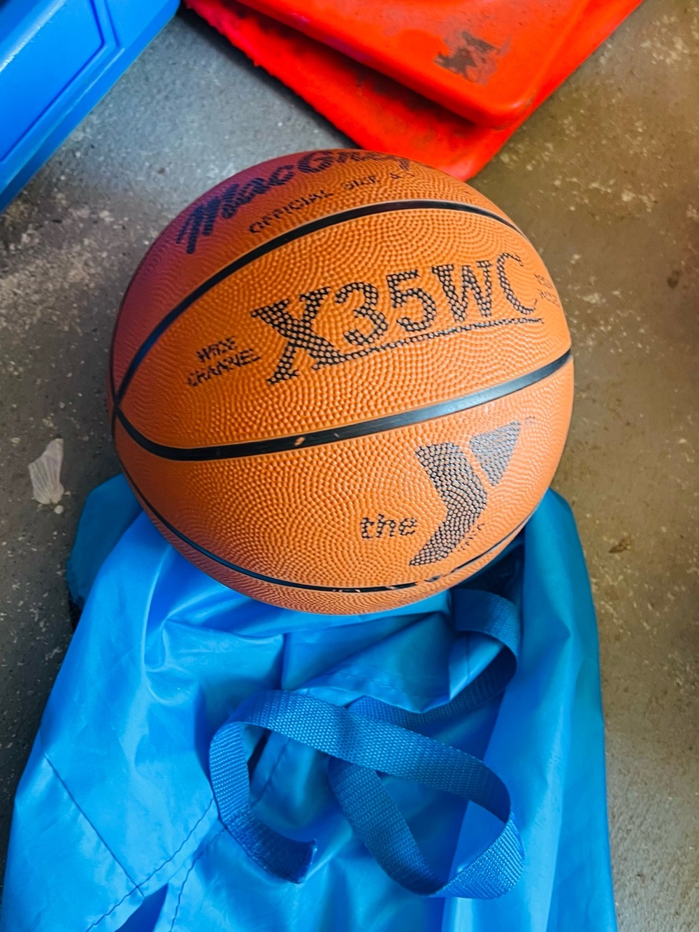 X35WC Orange Basketball with YMCA Logo